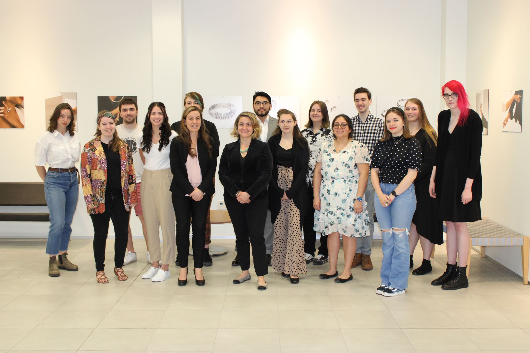 a photo of the group of 2023 writing award recipients