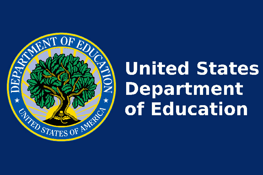 logo for the United States Department of Education, featuring a tree in the middle of the seal.