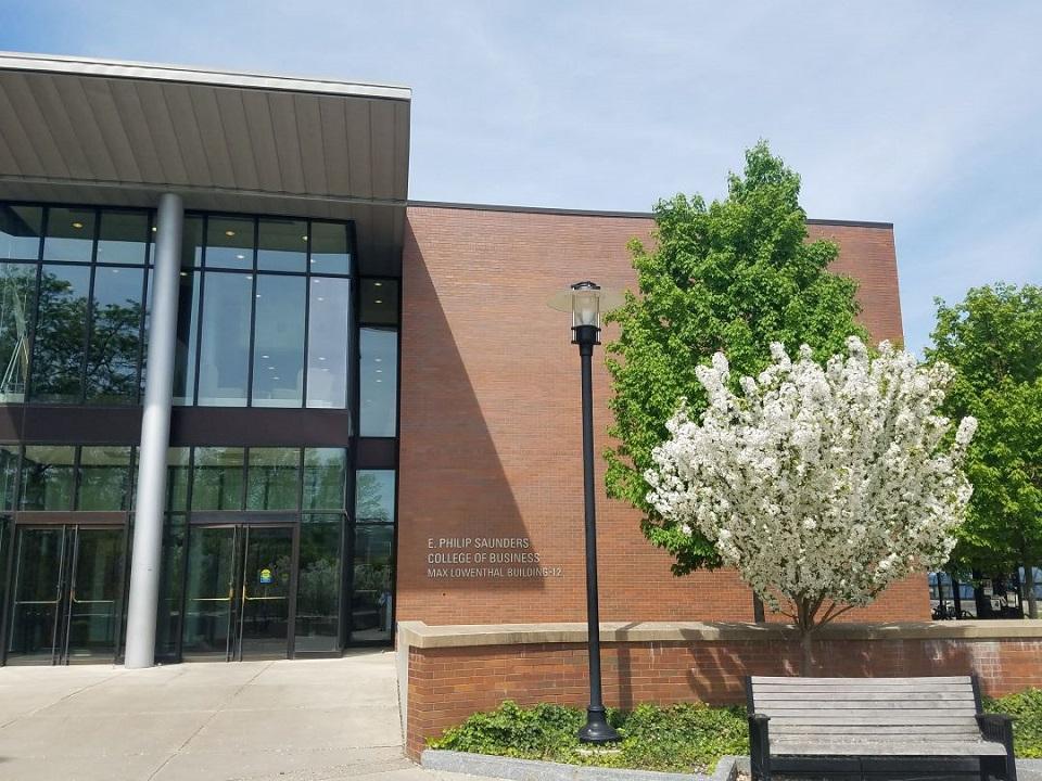 Front of Saunders College of Business