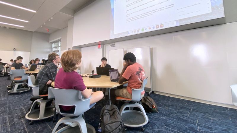 Students from diverse disciplines work together to tackle modern-day challenges through new courses offered at the SHED. 