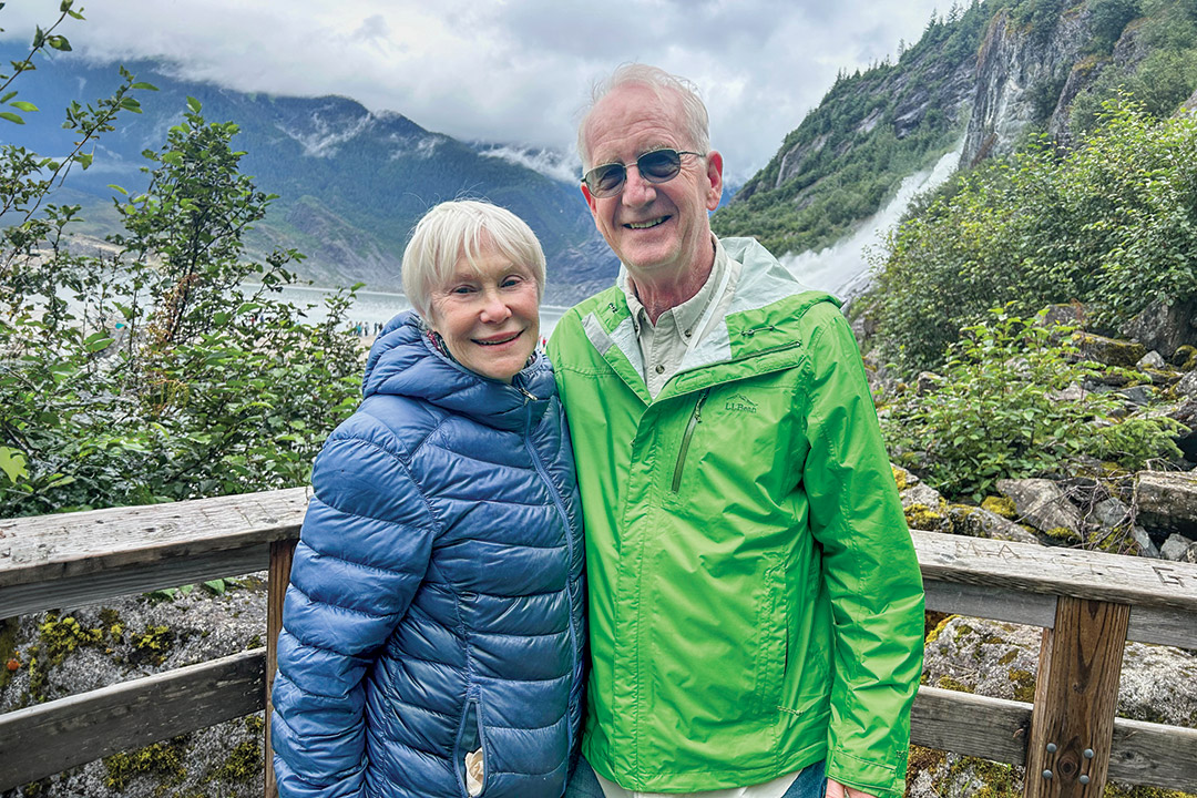 Sue and Bob Mather celebrate their 50th anniversary in Alaska.