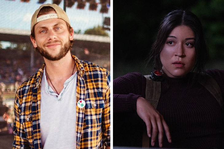 Comedian Charlie Berens and Marvel superhero actress Alaqua Cox are shown in headshots.