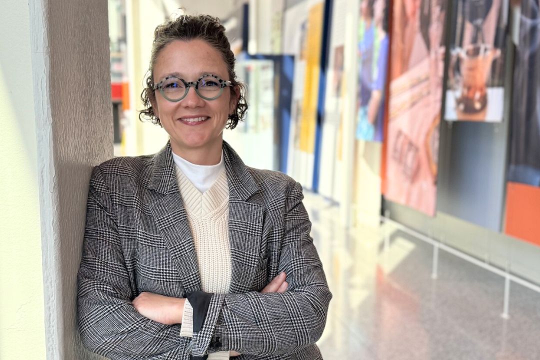 program director jessica hardin in the shed