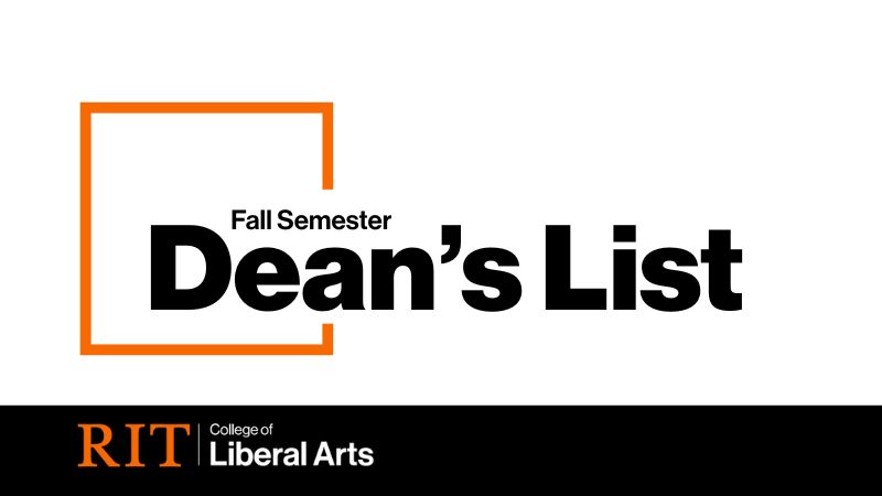 graphic that says deans list