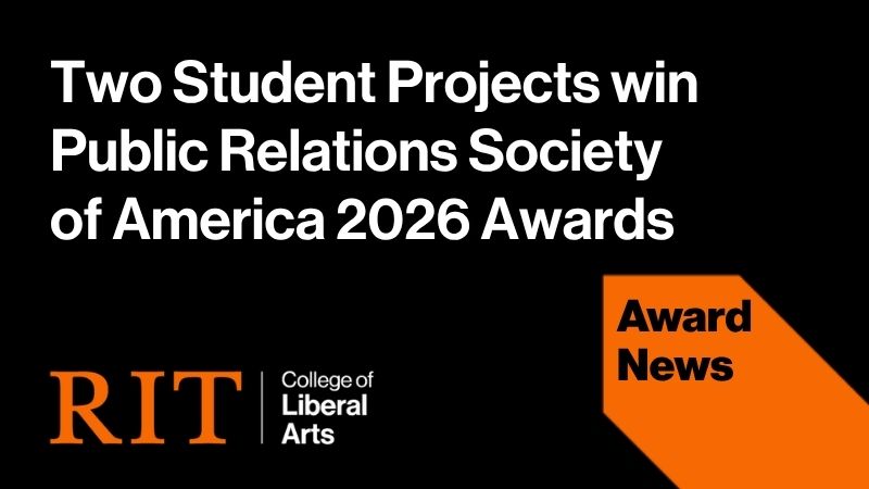 graphic that says two student groups win public relations society of america awards 2026