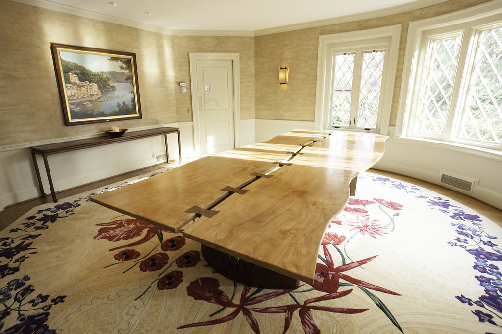 A table built by RIT alumnus Gunther Jacobson for the Wegman family.