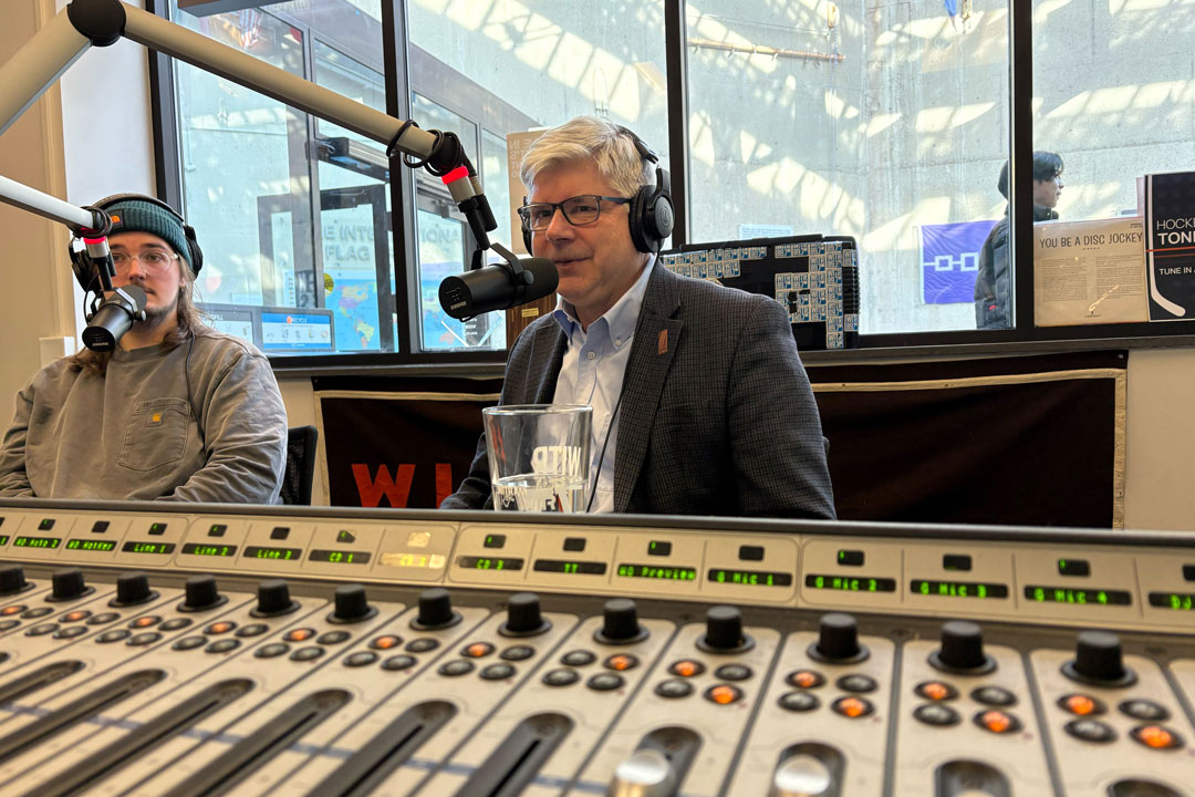 RIT President Bill Sanders will make his first appearance of the fall semester on WITR-FM (89.7) at 4 p.m., Thursday, Oct. 22. 