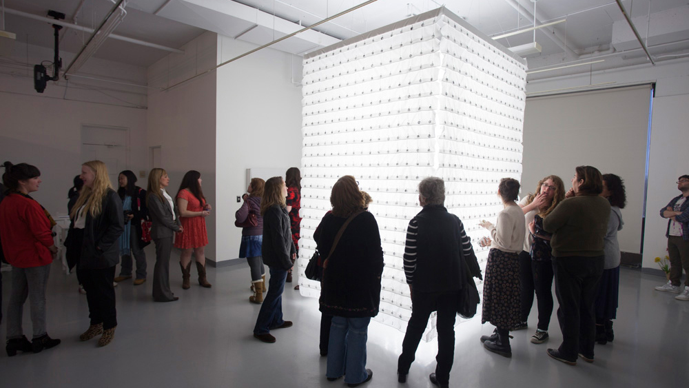 An art installation in William Harris Gallery