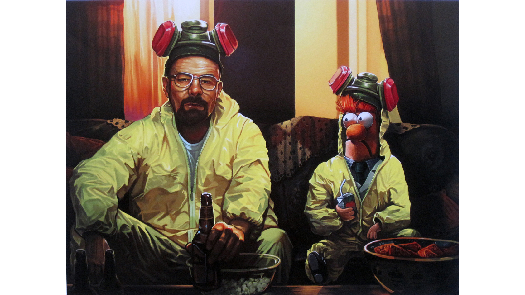 An illustration featuring Breaking Bad and Muppets characters