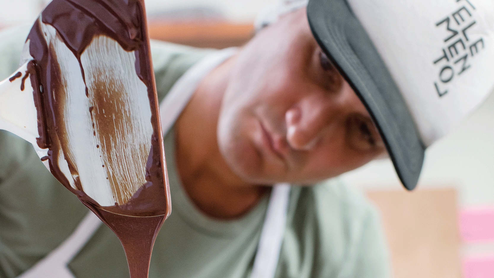 RIT graduate Lorenzo Llosa makes chocolate for Elemento, his sustainable chocolate company.