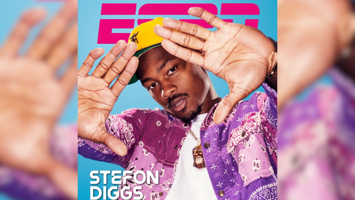 An ESPN cover with a photo of Stefon Diggs by Clay Patrick McBride.