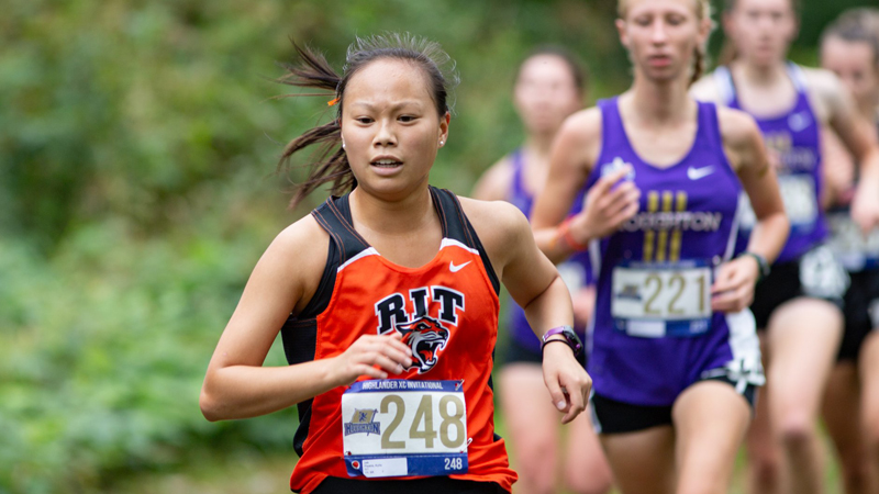 Kylie running in a race