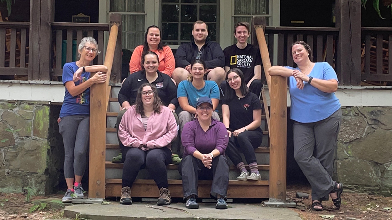 group shot of Biology Without Walls students and faculty