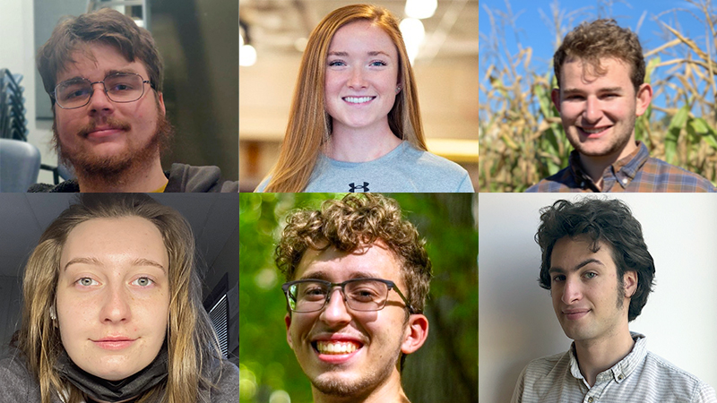 headshots of six imaging science graduates