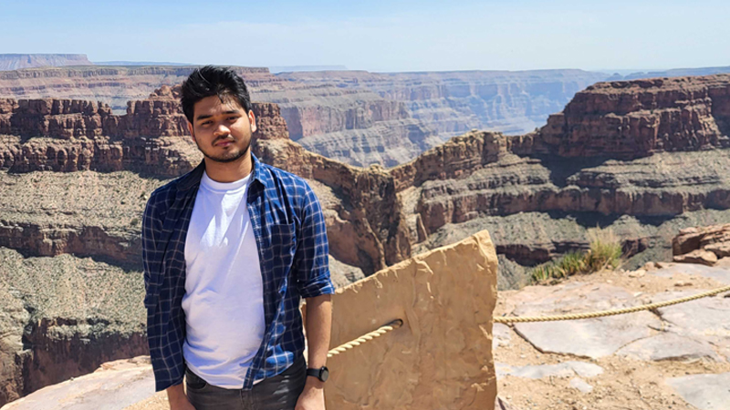 Vijay at the Grand Canyon