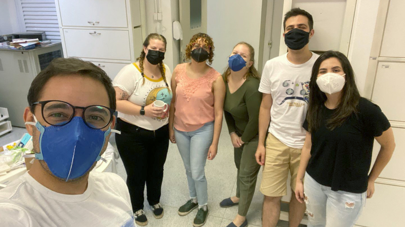 Group photo of students at the University of Sao Paulo