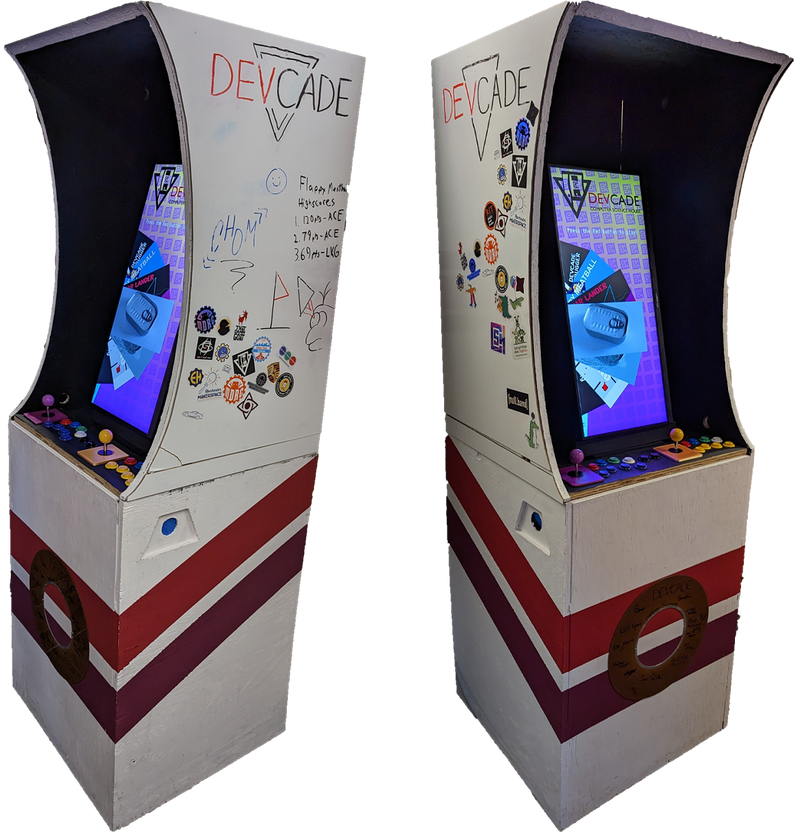 a handmade arcade machine