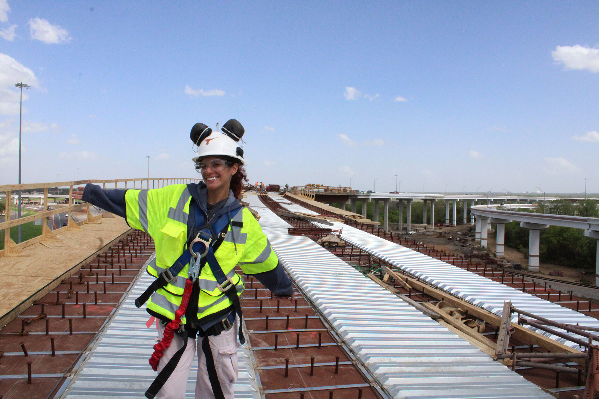 civil engineering technology alumni working in construction site