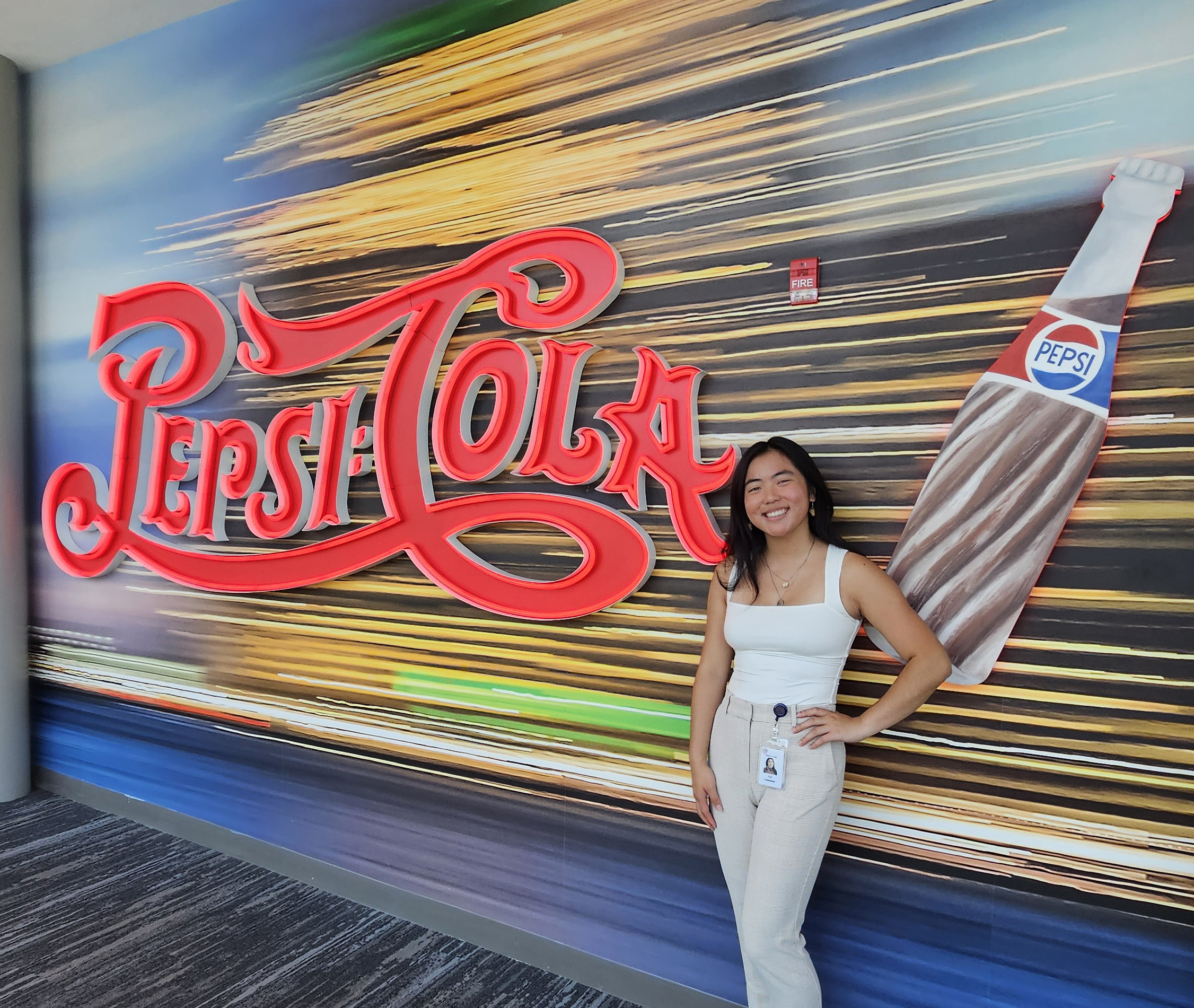 packaging science student on co-op at pepsi cola