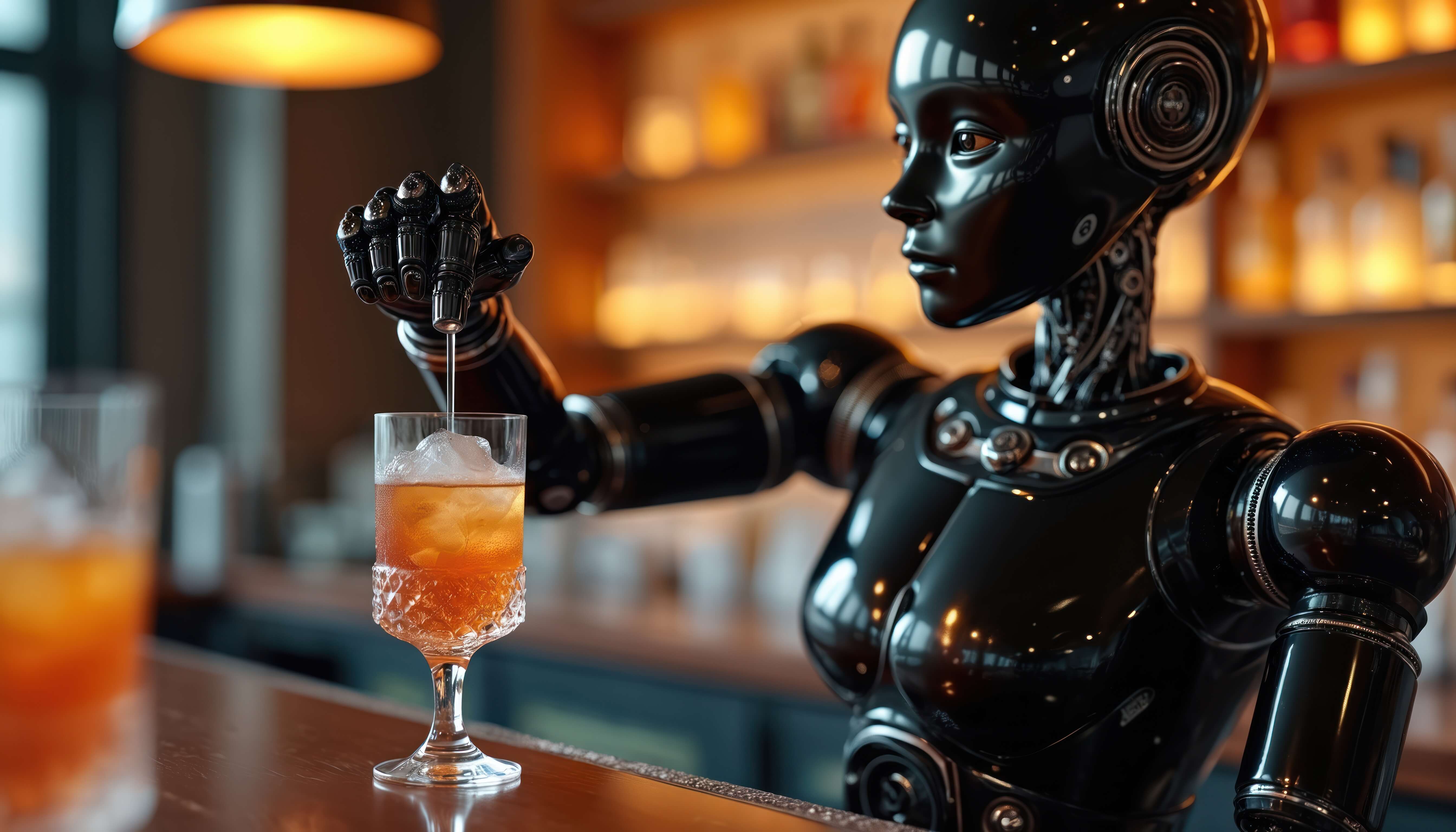 Robot pouring a drink
