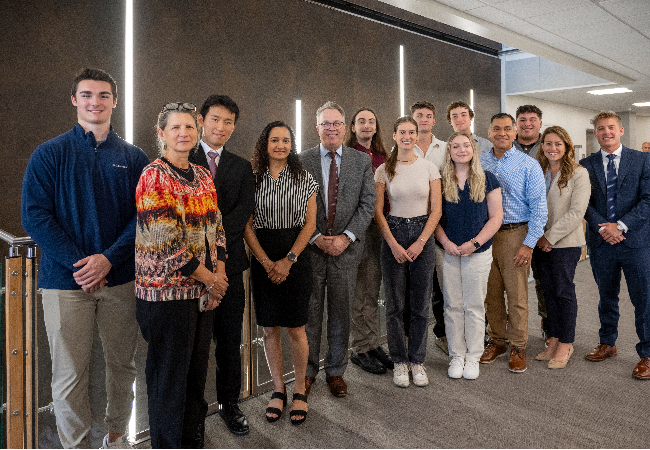 Group smiling for a photo