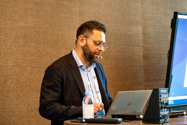 Sourav Srimal presenting