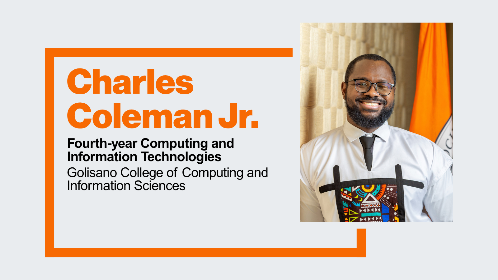 Name card for Charles Coleman Jr