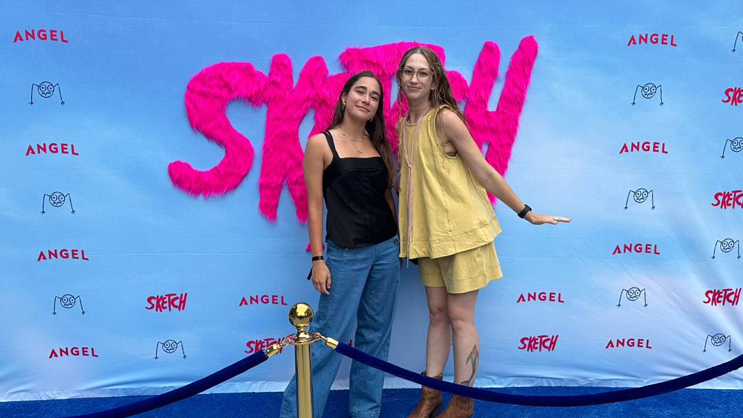 Lucy Ray at a movie premiere.