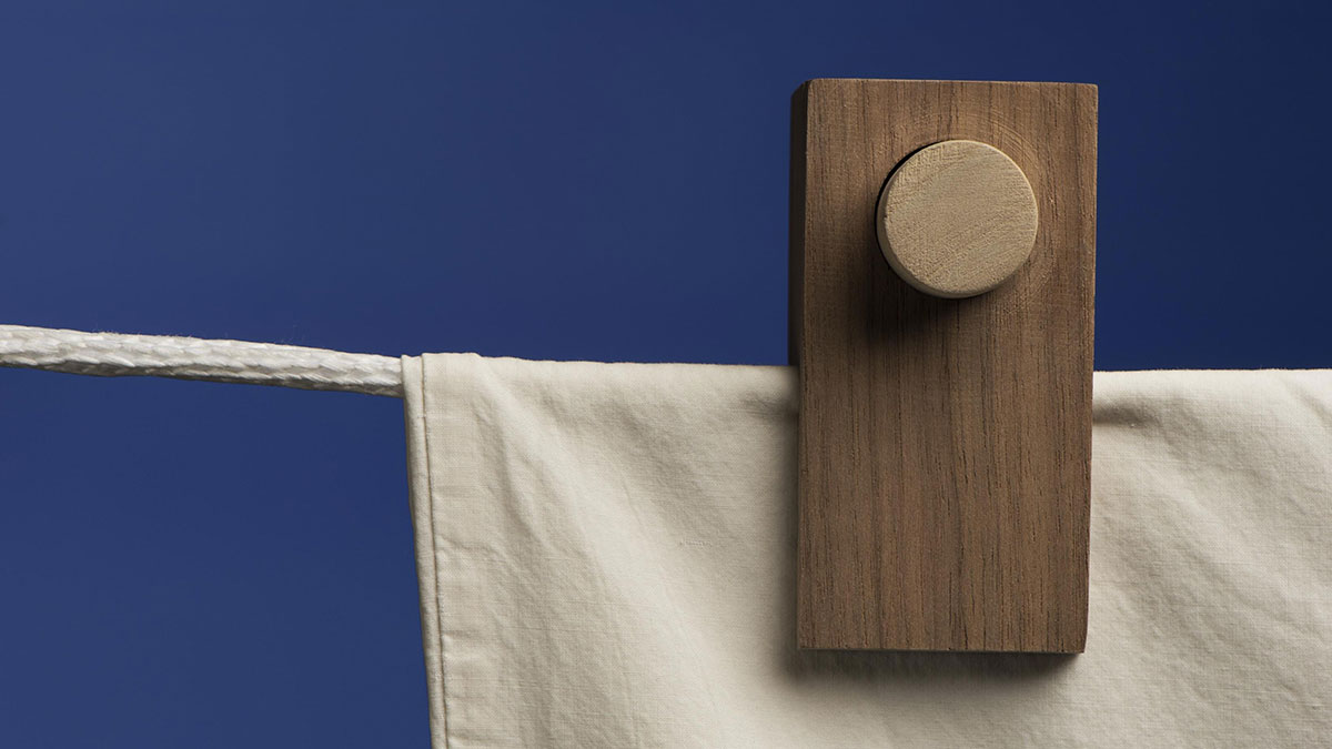 a wooden clothespin prototype.